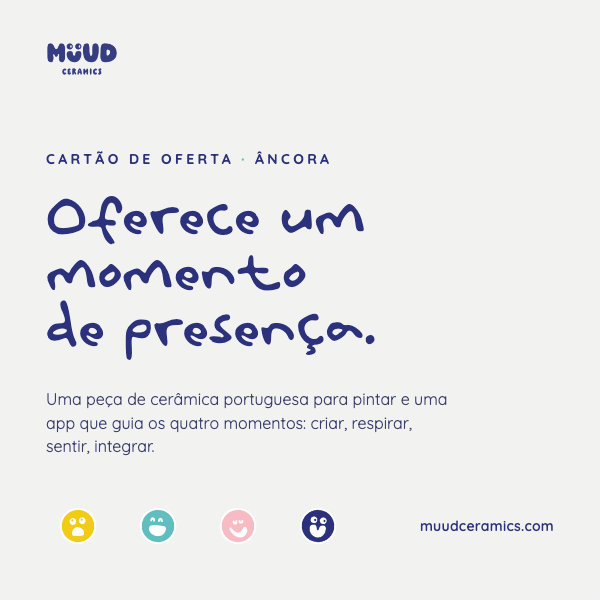 Cartão de Oferta Muud Ceramics