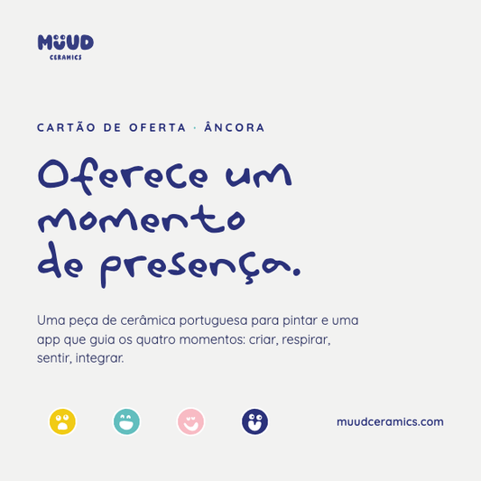 Cartão de Oferta Muud Ceramics